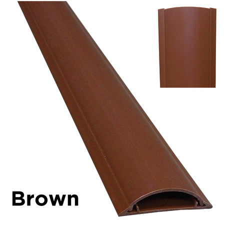 Electriduct Cable Shield Cord Cover- 4" x 36"- Brown CSX-4-36-BN